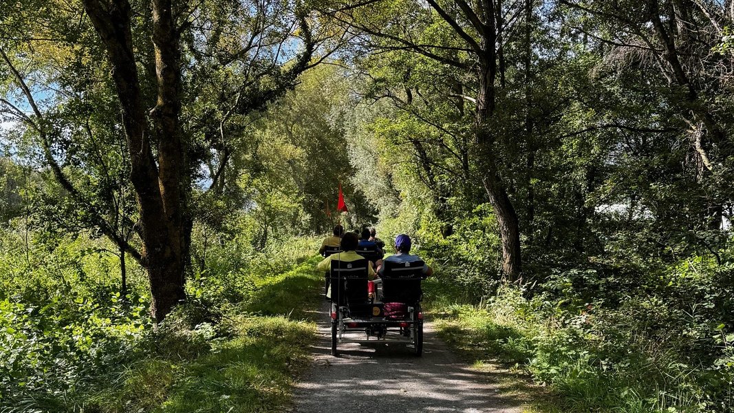 Velofahren mit Tandem '91