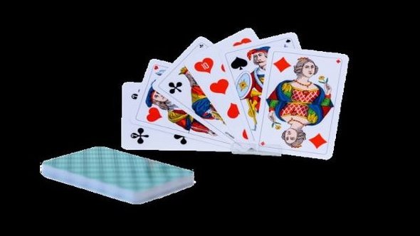 Ein Paket Jasskarten und ein Blatt Karten