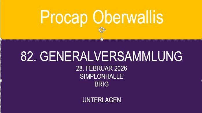 82. Generalversammlung Procap Oberwallis